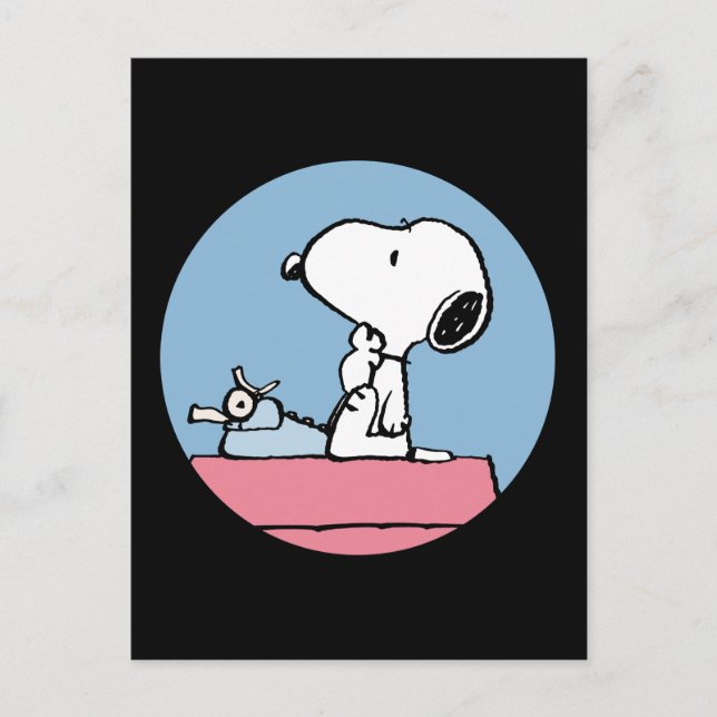 Peanuts | Snoopy at the Typewriter Postcard (Front)