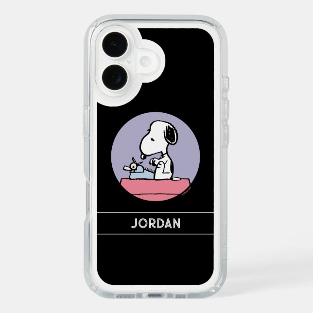 Peanuts | Snoopy at the Typewriter Speck iPhone Case (Front)