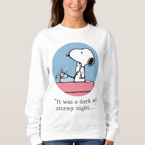Peanuts  Snoopy at the Typewriter Sweatshirt