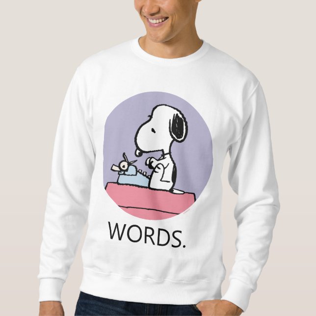 Peanuts | Snoopy at the Typewriter Sweatshirt (Front)