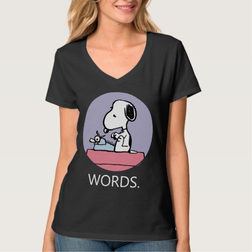 Peanuts  Snoopy at the Typewriter T_Shirt