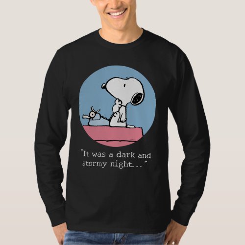 Peanuts  Snoopy at the Typewriter T_Shirt