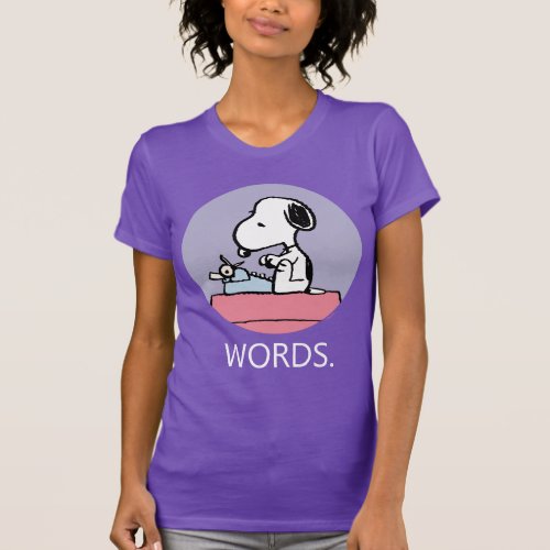 Peanuts  Snoopy at the Typewriter T_Shirt