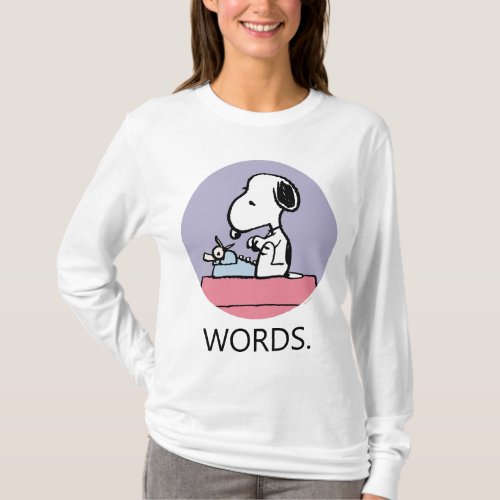 Peanuts  Snoopy at the Typewriter T_Shirt