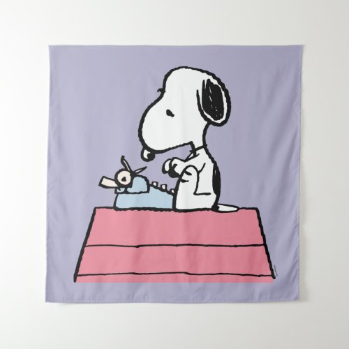 Peanuts  Snoopy at the Typewriter Tapestry