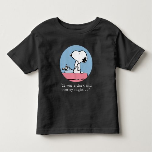 Peanuts  Snoopy at the Typewriter Toddler T_shirt