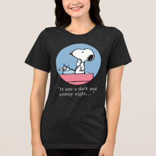 Peanuts Snoopy at the Typewriter Tri-Blend Shirt