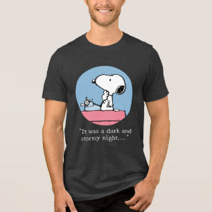 Peanuts Snoopy at the Typewriter Tri-Blend Shirt
