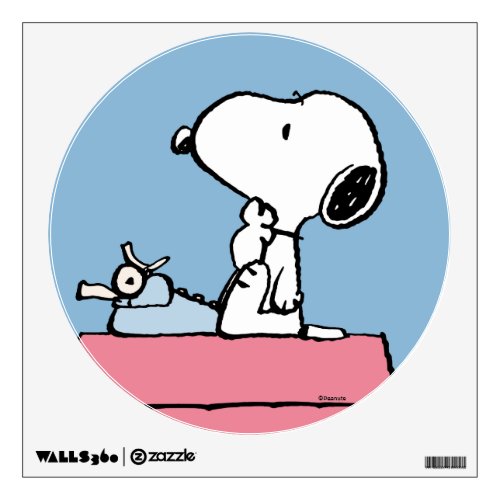 Peanuts  Snoopy at the Typewriter Wall Decal