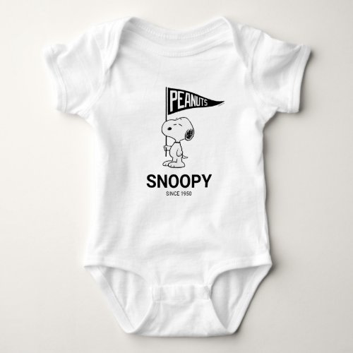 Peanuts  Snoopy Athletic Department Baby Bodysuit