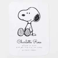 Peanuts Snoopy Baby Baby Blanket Zazzle