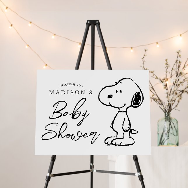 Peanuts Snoopy | Baby Shower Foam Board (In Situ (Stand))