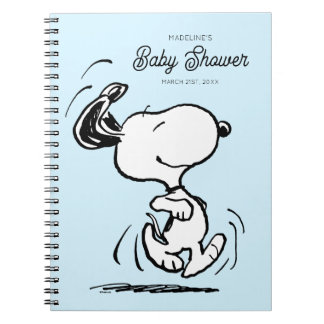 Peanuts | Snoopy Baby Shower Guest & Gift List Notebook