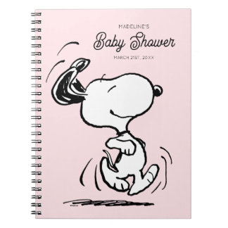 Peanuts | Snoopy Baby Shower Guest & Gift List Notebook