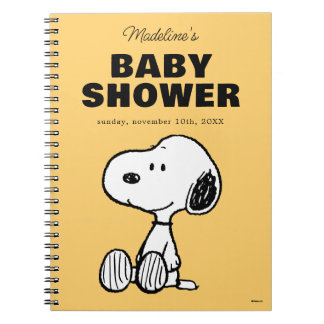 Peanuts | Snoopy Baby Shower Guest & Gift List Notebook