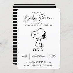 Peanuts Snoopy - Baby Shower Invitation