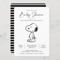 Peanuts Snoopy - Baby Shower Invitation