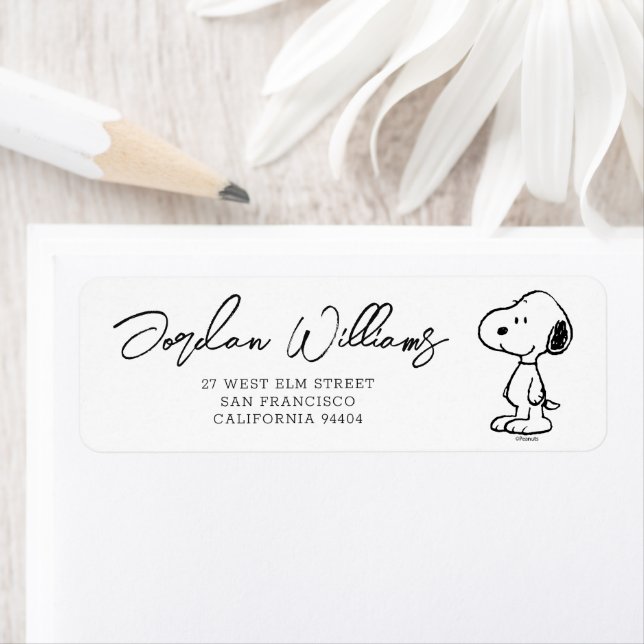 Peanuts Snoopy | Baby Shower Label (Insitu)