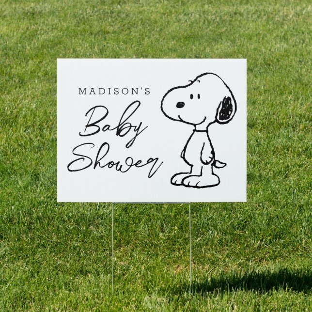 Peanuts Snoopy | Baby Shower Sign (Insitu)