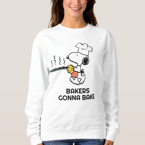 Peanuts  Snoopy Baking Cookies Sweatshirt