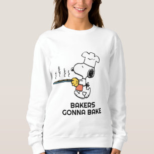 Peanuts Snoopy Baking Cookies Sweatshirt