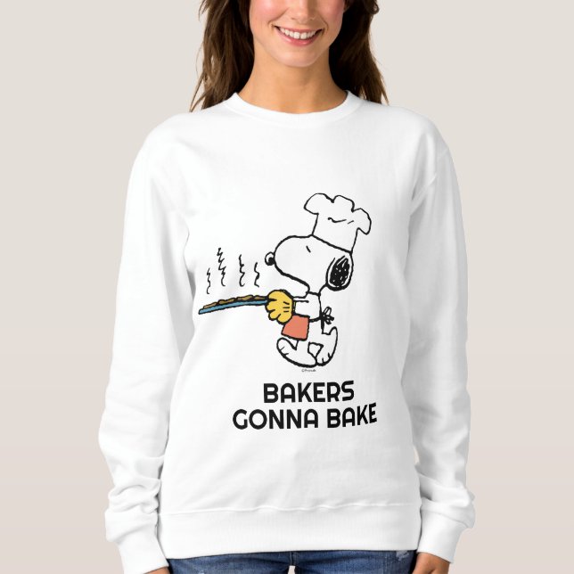 Peanuts | Snoopy Baking Cookies Sweatshirt (Front)