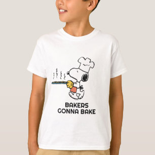 Peanuts Snoopy Baking Cookies T-Shirt