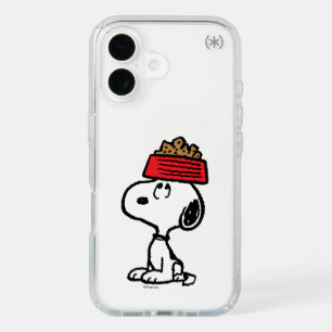 Peanuts   Snoopy Balancing His Dog Dish iPhone 16 Case