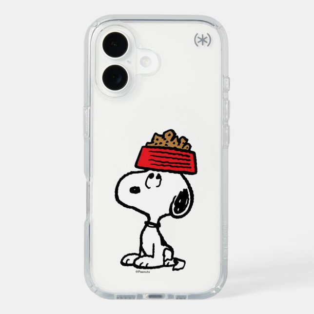 Peanuts | Snoopy Balancing His Dog Dish Speck iPhone Case (Front)