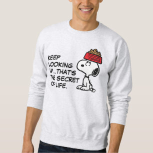 Peanuts   Snoopy Balancing His Dog Dish Sweatshirt