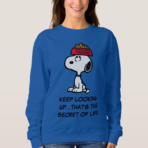 Peanuts  Snoopy Balancing His Dog Dish Sweatshirt