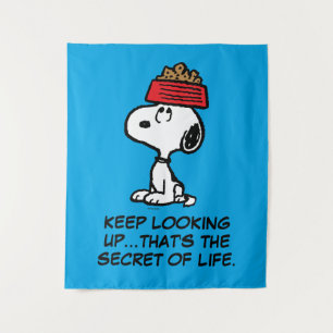 Peanuts Snoopy Balancing His Dog Dish Tapestry