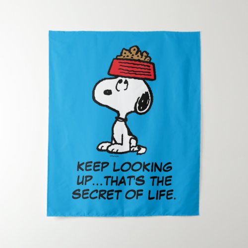 Peanuts  Snoopy Balancing His Dog Dish Tapestry