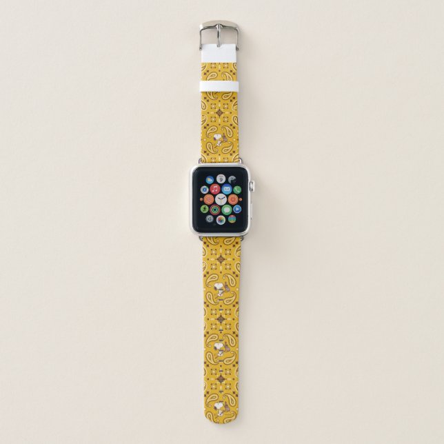Peanuts | Snoopy Bandana Cowboy Apple Watch Band (Front)