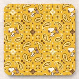 Peanuts Snoopy Bandana Cowboy Beverage Coaster