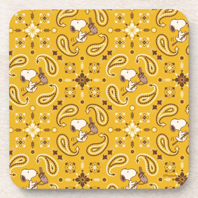 Peanuts | Snoopy Bandana Cowboy Beverage Coaster (Front)