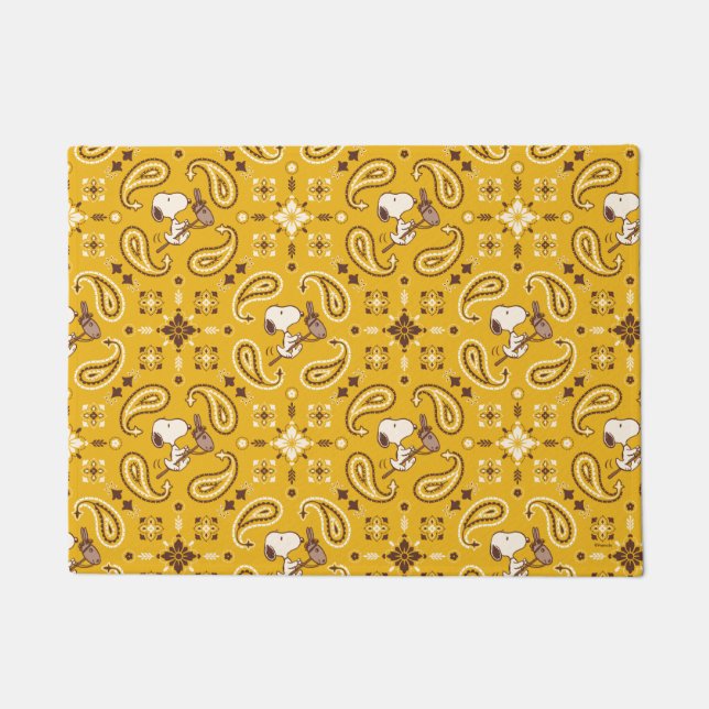 Peanuts | Snoopy Bandana Cowboy Doormat (Front)