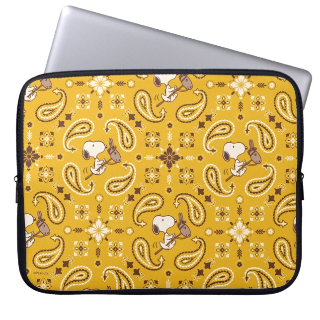 Peanuts | Snoopy Bandana Cowboy Laptop Sleeve (Front)