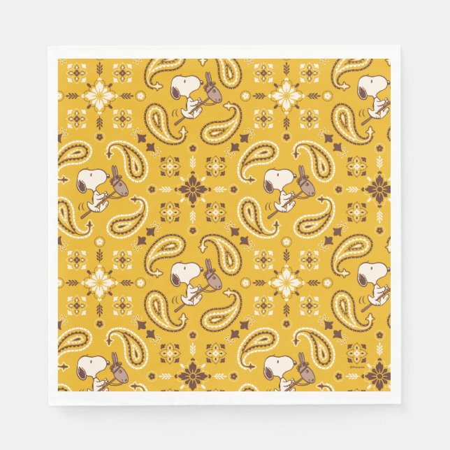Peanuts | Snoopy Bandana Cowboy Napkins (Front)