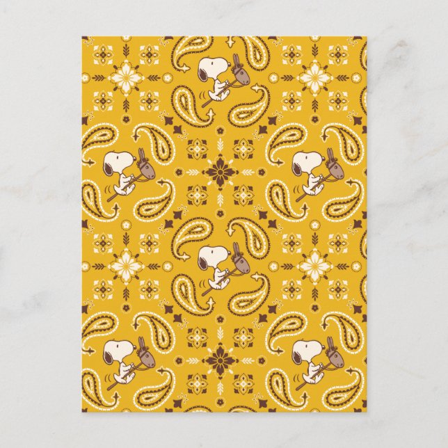 Peanuts | Snoopy Bandana Cowboy Postcard (Front)