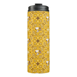 Peanuts Snoopy Bandana Cowboy Thermal Tumbler