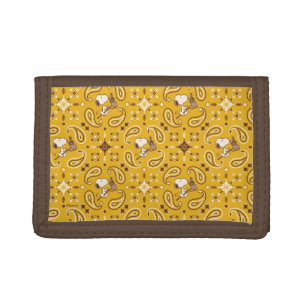 Peanuts   Snoopy Bandana Cowboy Trifold Wallet