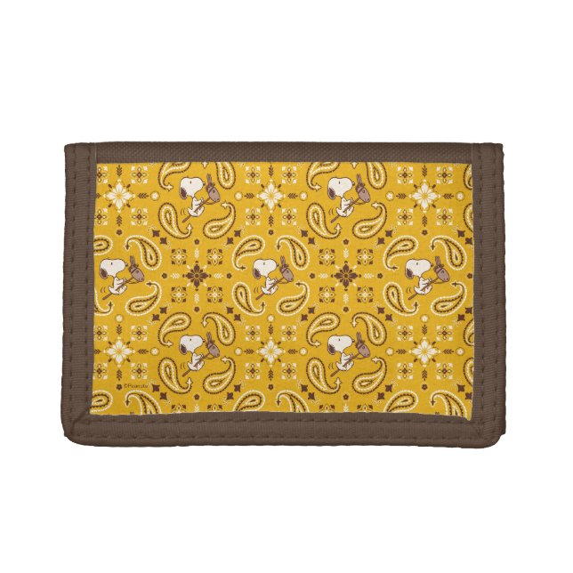 Peanuts | Snoopy Bandana Cowboy Trifold Wallet (Front)
