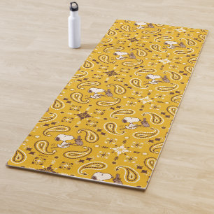 Peanuts Snoopy Bandana Cowboy Yoga Mat