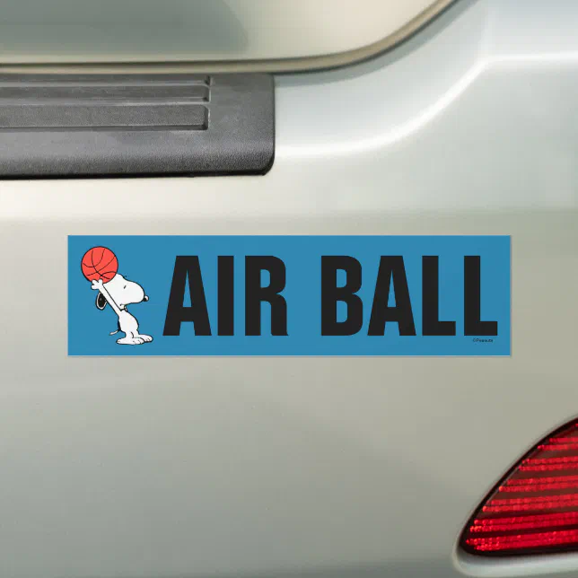 Peanuts | Snoopy Basketball Hoop Shot Bumper Sticker | Zazzle