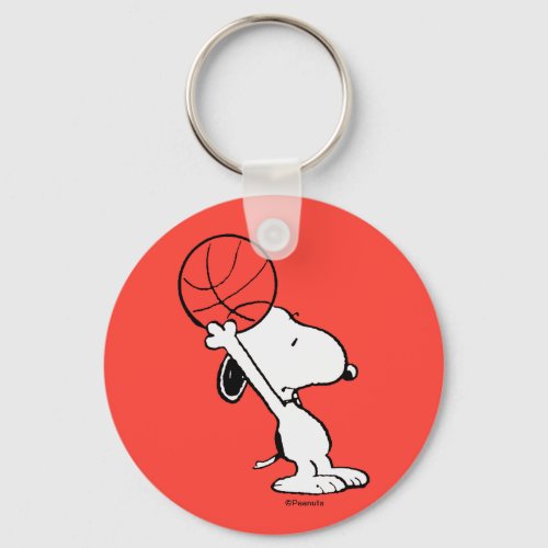 Peanuts  Snoopy Basketball Hoop Shot Keychain