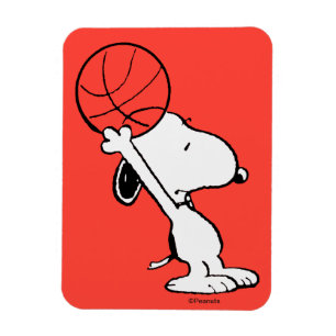 Peanuts   Snoopy Basketball Hoop Shot Magnet