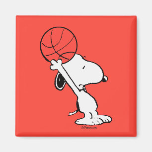 Peanuts   Snoopy Basketball Hoop Shot Magnet