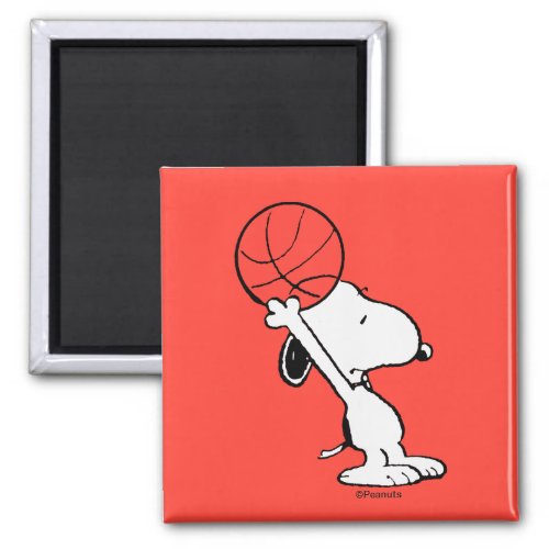 Peanuts  Snoopy Basketball Hoop Shot Magnet