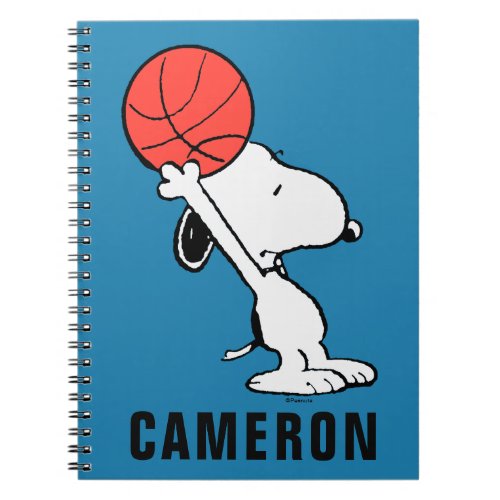 Peanuts  Snoopy Basketball Hoop Shot Notebook